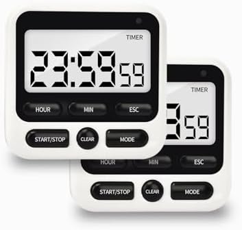 2Pack Digital Kitchen Timer 24 Hour by Nkove