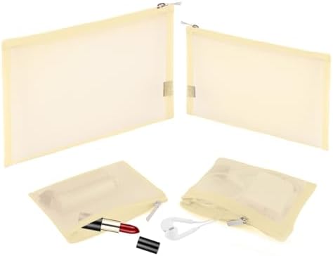 EASYFUN Mesh Pouch, Make up Bag by EASYFUN