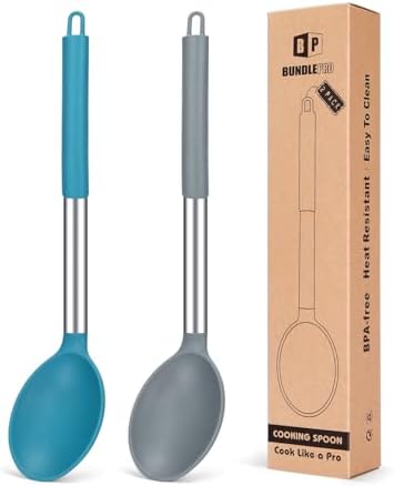 BUNDLEPRO Silicone Cooking Spoons by BUNDLEPRO
