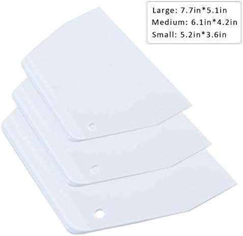 Luckycivia 3-Piece Trapezoidal Plastic Scraper - Image 2