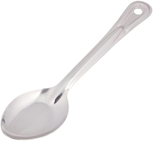 Winco 11" Stainless Steel Basting Solid Spoon by Winco