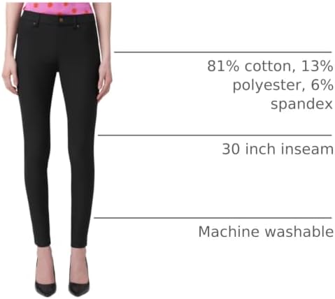 HUE Women's Essential Denim Leggings - Image 4