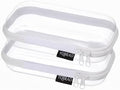 YQBRAO 2-Piece Small Clear Hard Shell Zipper Case Set by Unknown