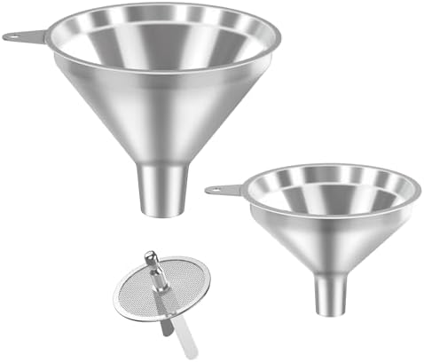 3 Pack Stainless Steel Kitchen Funnel Set, funnels by Unknown