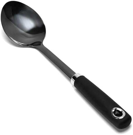 Stainless Steel Cooking Spoon, Solid Bowl by WelcometoJXWING