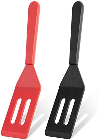 2 Pack Silicone Mini Brownie Serving Spatula, Nonstick Silicone Small Spatula by Ecerangus