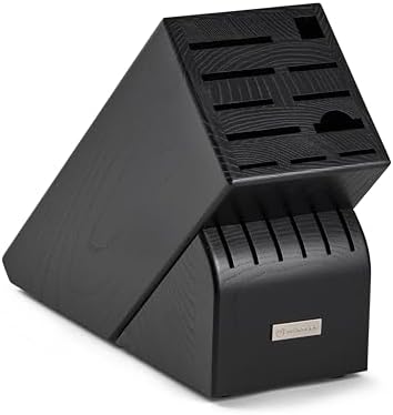 WÜSTHOF 17-Slot Black Knife Storage Block by Unknown
