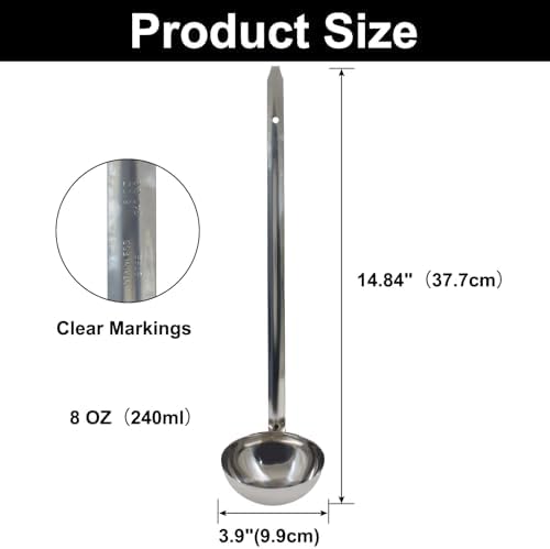 8 Oz Stainless Steel Ladle - Image 2