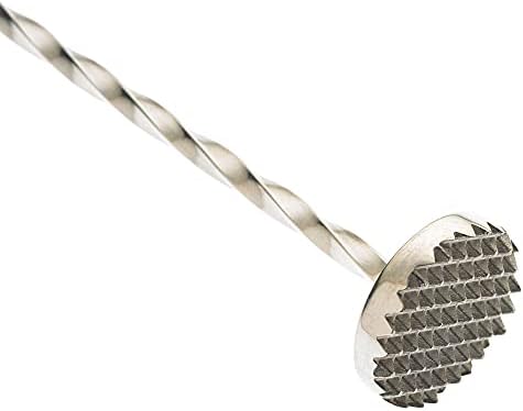 Barfly Muddle Bar Spoon, Muddler 11 13/16", Stainless Steel - Image 2