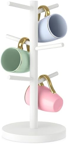 Bamboo Coffee Mug Tree Holder by Wisuce