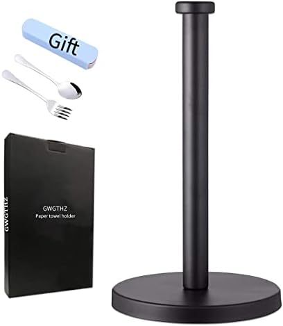Black Standing Paper Towel Holder by GWGTHZ