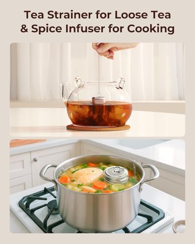 2 Pack Reinmoson Large Tea Infuser - Image 2