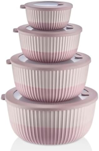 Dora Plastic Mixing Bowls with Lids by Unknown