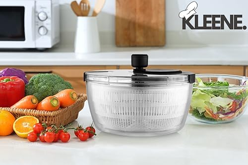 Salad Spinner – Large Clear Bowl - Image 3