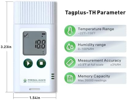 Freshliance USB Temperature Humidity Data Logger, Reuseable Temperature - Image 3