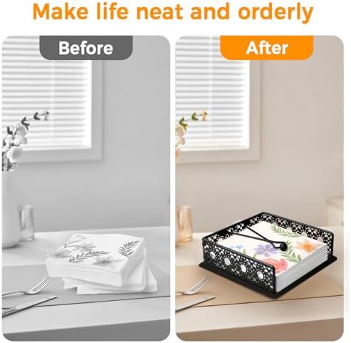 Napkin Holder for Table, Metal Organizer - Image 5