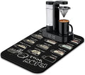 Fun Coffee Mat 19inx12in, Coffee Bar Mat by Kuyig+Home