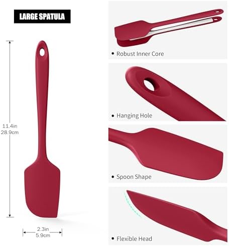 Doosu 600°F Heat Resistant Silicone Large Spatula - Image 2