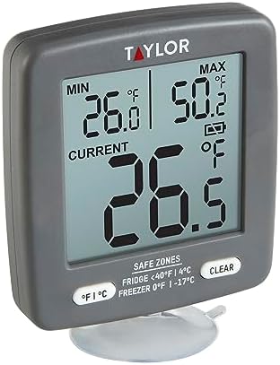 Taylor LCD Display Digital Kitchen Refrigerator/Freezer Kitchen Thermometer - Image 4