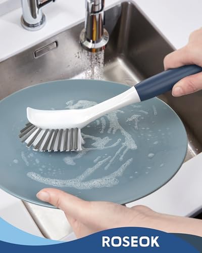 ROSEOK Dish Brush, Dish Scrubber, Nylon Bristles - Image 5