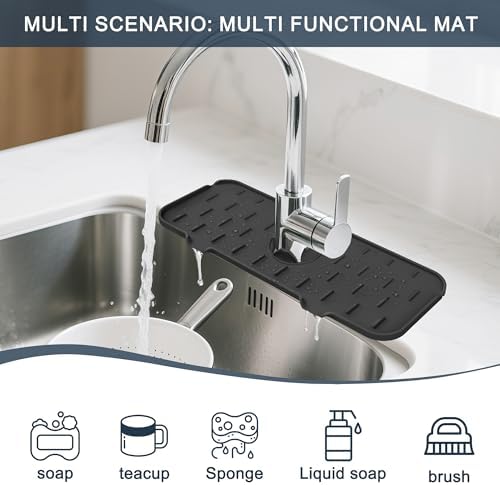 Gosmol Kitchen Faucet Sink Splash Guard - Image 3