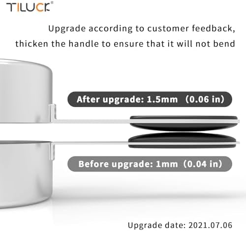 TILUCK Stainless Steel Measuring Cups and Spoons Set - Image 2
