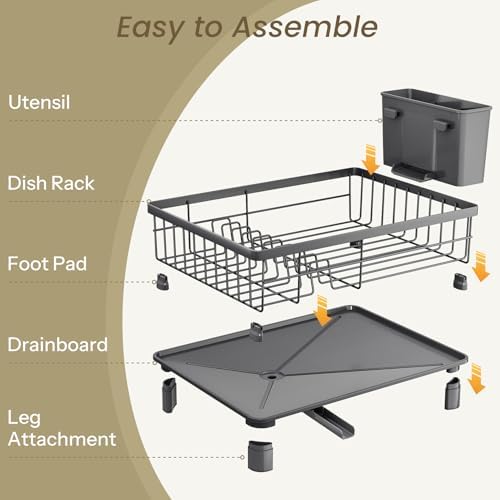 SNTD Dish Drying Rack for Small Kitchen Counter - Image 6