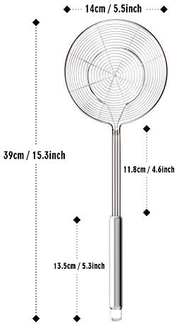 YFWOOD Spider Strainer Skimmer, Slotted Spoon - Image 5