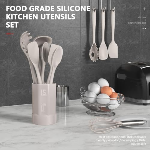 AOTHOD Silicone Cooking Utensils Set - Image 2