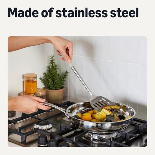 Amazon Basics Stainless Steel Cooking Utensil Set - Image 3