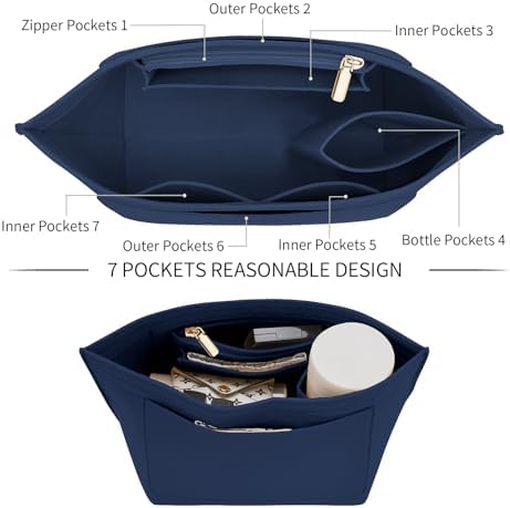 LOUKAYCCI Felt Purse Organizer Insert - Image 6