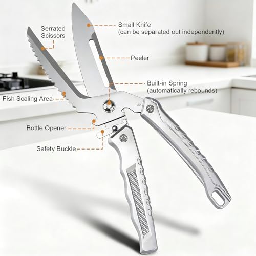 multifunctional kitchen scissors set, herb scissors - Image 3