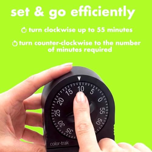 Colortrak 60 Minute Wind Up Timer, 2 Pack, No Batteries Required - Image 3