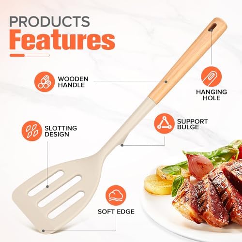 Extra Large Silicone Spatula Turner Set - Image 5