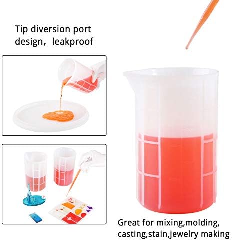 Gartful 700ml Extra Large Silicone Measuring Cups, Resin Mixing Cups - Image 3