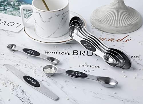 Magnetic Measuring Spoons Set Stainless Steel Stackable Measuring Spoons - Image 6