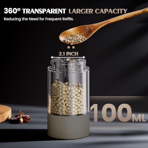Electric Salt and Pepper Grinder Set Automatic Adjustable Coarseness Pepper - Image 4