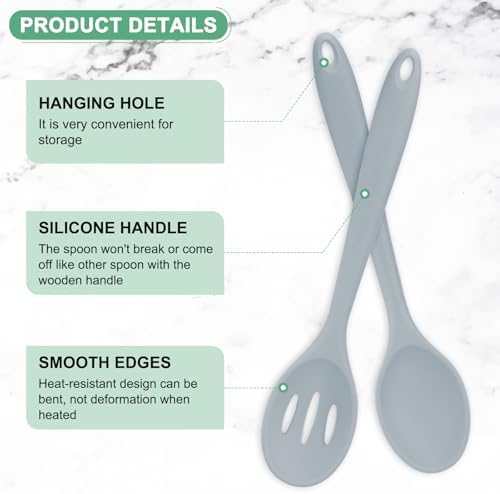 M METERXITY 2-Pack Silicone Spoons - Image 2