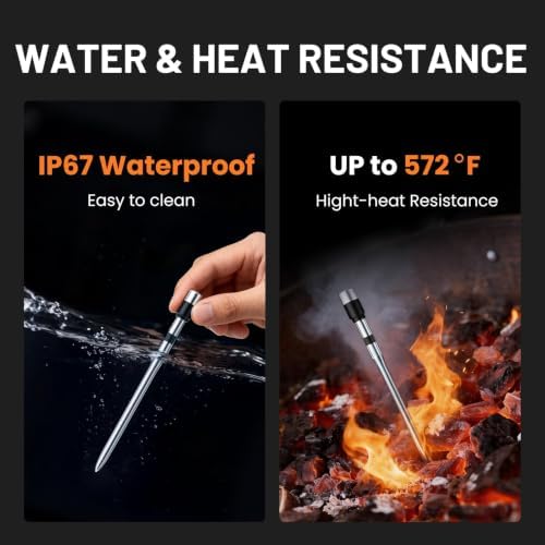 Smart Bluetooth Wireless Meat Thermometer, Digital Smart Base, 2 Probes - Image 5