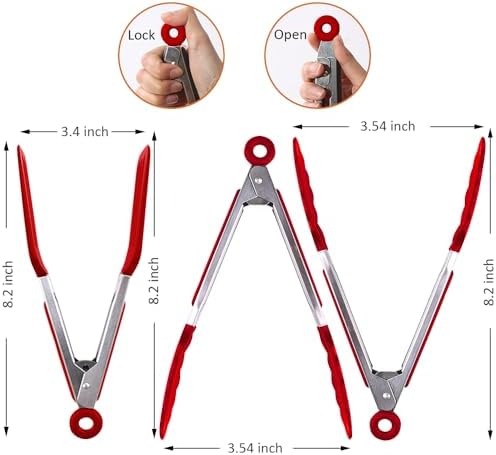 7 inch Small Serving Tongs - Image 2