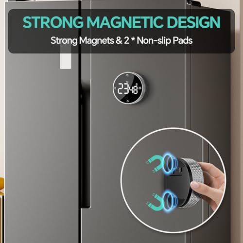 Digital Kitchen Timer with Magnetic, Large LED Display Countdown/Countup Timer - Image 2