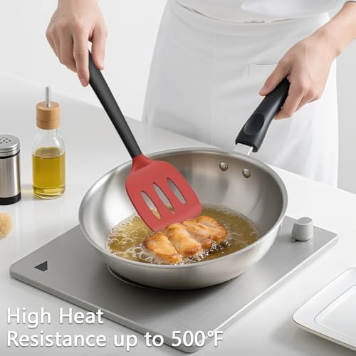 Coukre 3 Pack Silicone Spatula Set, Heat Resistant to 500°F - Image 4