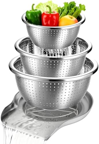 Palksky Stainless Steel Colander Set by Palksky