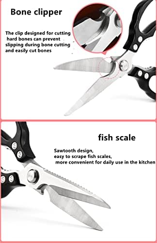 Heavy Duty Sharp Kitchen Scissors, Dishwasher Safe, Cooking Shears - Image 4