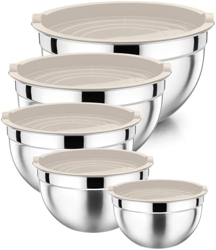 P&P CHEF Metal Mixing Bowls by PPCHEF