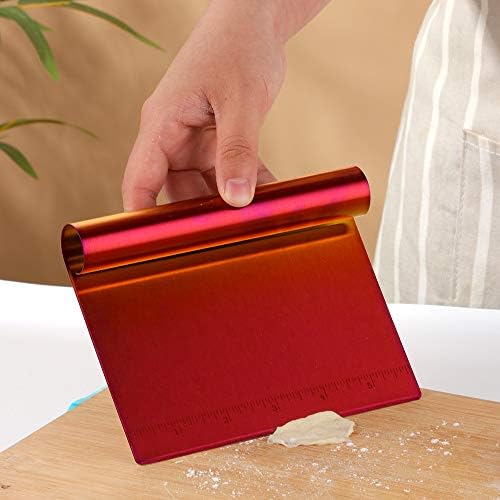 Stainless Steel Multifunctional Flour Scraper Mirror Polished Cake & Pizza - Image 2