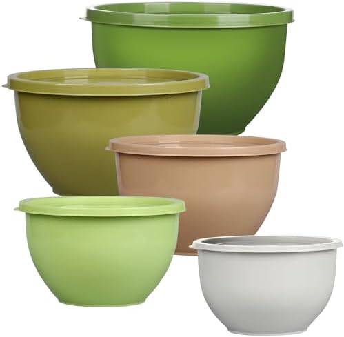Greentainer Plastic Mixing Bowls by Greentainer