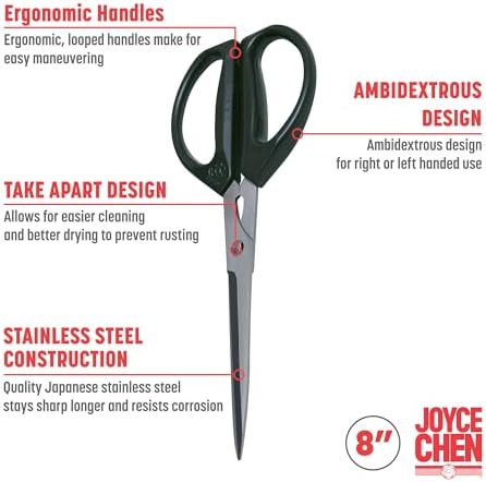 Joyce Chen Deluxe Unlimited Kitchen Scissors All Purpose Kitchen Shears - Image 4