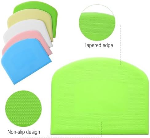 10 Pcs Bread Scraper, PE Plastic Bowl Scrapers - Image 4