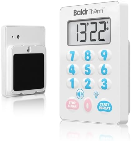 Digital Kitchen Timer, Waterproof Magnetic Countdown Timer by BaldrTherm